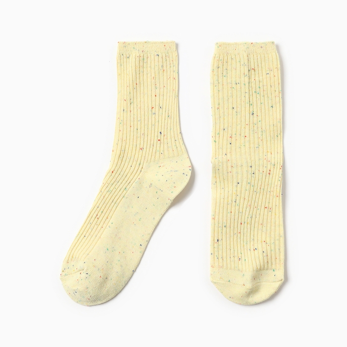 Носки женские KAFTAN "Крапинка" размер 36-39 (23-25 см), желтый