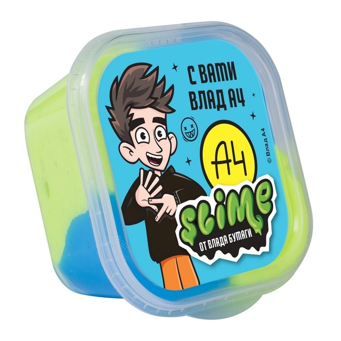 Двухцветный слайм шоу-бокс &laquo;Влад А4&raquo;, Slime: 3 вида, набор 12 шт.
