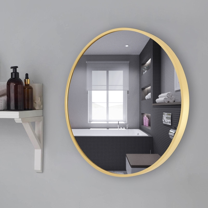 Зеркало "Матовое золото", настенное, 50 &times; 4 см