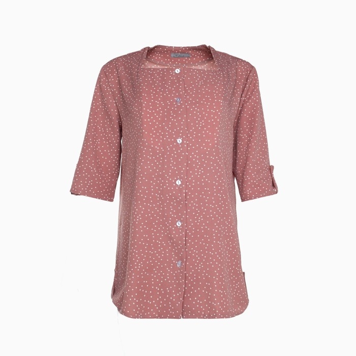 Платье рубашка, цвет пудра, размер 62