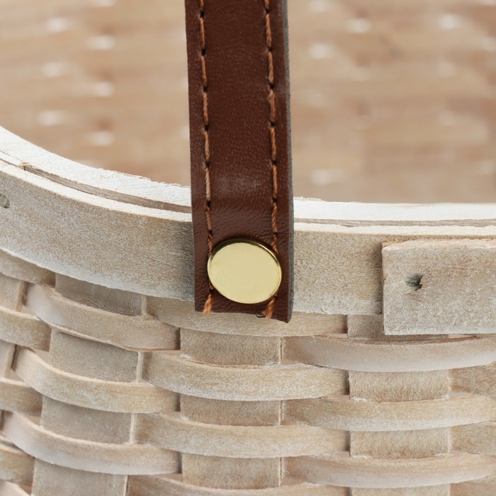 Набор корзин плетеных, 23х19x11/25 см, 18х14,5x10/21 см, 2 шт, белый, секвойя