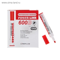 Маркер для доски Line Plus 600B, 3.0 мм, красный Маркер для доски Line Plus 600B, 3.0 мм, красный