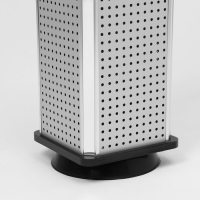 Стойка перфорированная, 4 стороны, 22&times;22&times;60 см, цвет серый