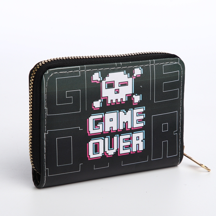 Кошелёк детский на молнии &laquo;Выбражулька&raquo;, цвет чёрный