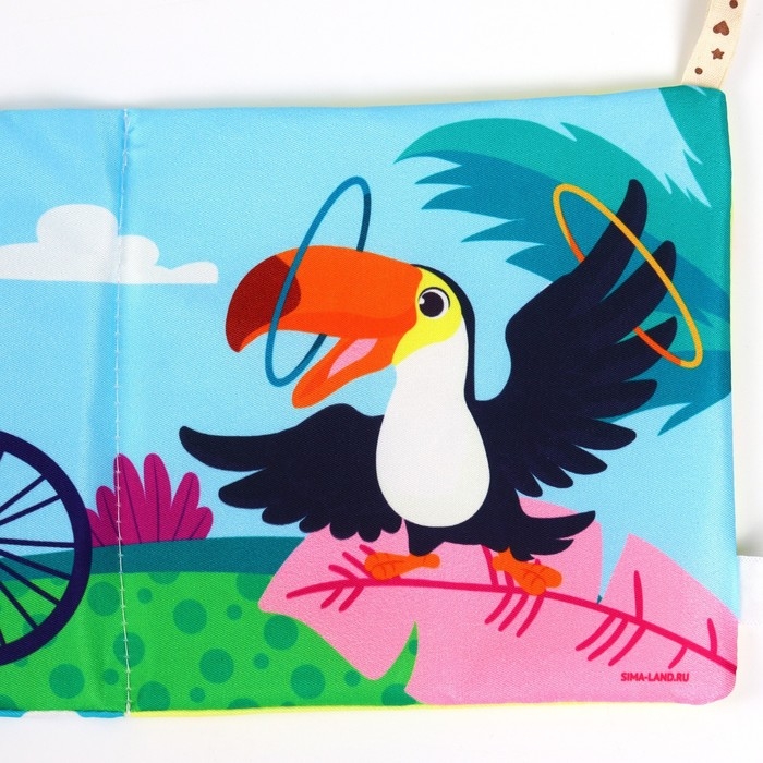 Бортик на кроватку &laquo;Африка&raquo; 14х70 см, Крошка Я