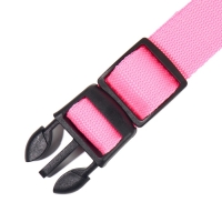 Ошейник с подсветкой размер S, ОШ 35-43 х 2,5 см, 3 режима свечения розовый