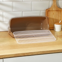 Хлебница большая, 41,5×26×18,5 см, цвет шоколадный мокко Хлебница большая, 41,5×26×18,5 см, цвет шоколадный мокко