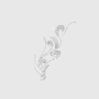 Термоаппликация из страз &laquo;Узор&raquo;, 15 &times; 5,5 см, 8 шт на листе, цвет белый