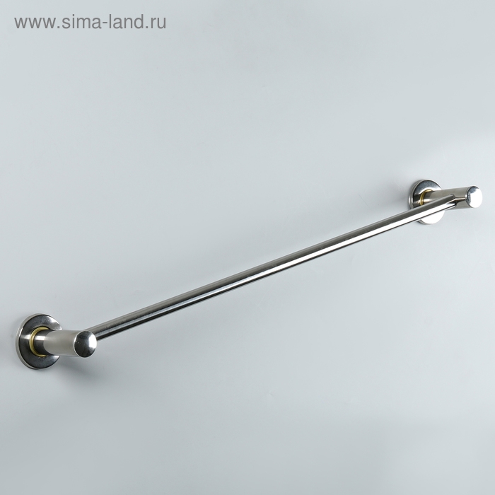 Держатель для полотенец одинарный, 61&times;5&times;8,5 см, цвет хром