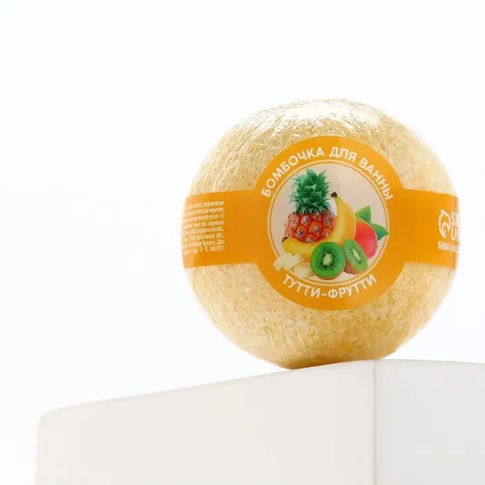 Бомбочка для ванны, 130 г, аромат тутти-фрутти, Кладовая красоты