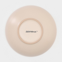 Набор тарелок керамических Доляна &laquo;Пастель&raquo;, 18 предметов: 6 тарелок d=19 см, 6 тарелок d=27 см, 6 мисок d=19 см, цвет крем-брюле