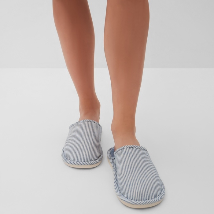 Тапочки женские, размер 40-41, цвет синий