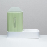 Автокормушка для животных 3,5 л, бело-зеленый Автокормушка для животных 3,5 л, бело-зеленый