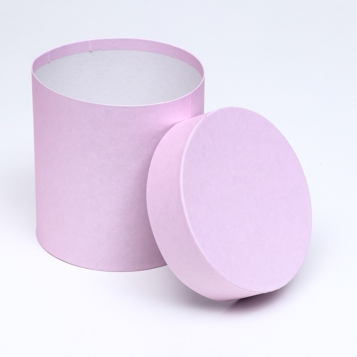 Набор круглых коробок 5 в 1 "Пыльная роза", 20 х 20 - 15 х 15