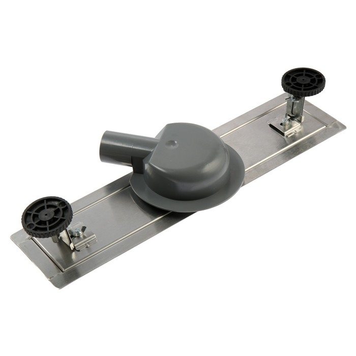 Трап ZEIN engr, c флaнцeм свободного вращ 360&deg;, 7*40 см, d=40/50 мм, нерж сталь, сатин