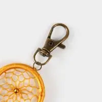 Брелок ловец снов, 17 см, золотистый