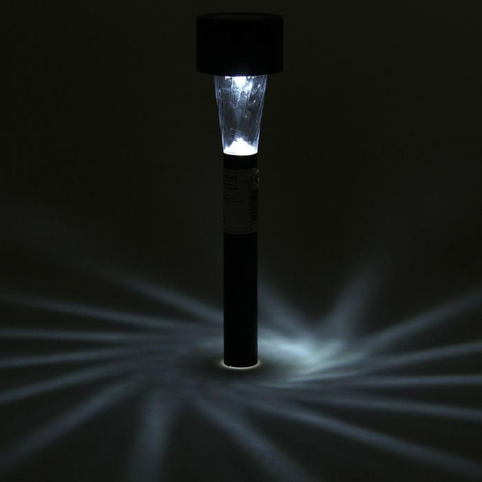 Садовый светильник на солнечной батарее &laquo;Трапеция&raquo;, 4.5 &times; 30 &times; 4.5 см, 1 LED, свечение белое