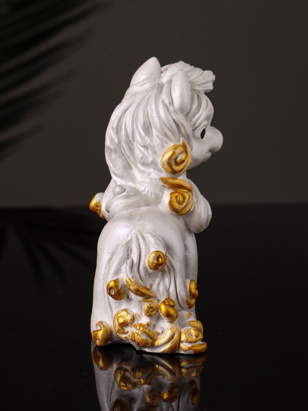 Статуэтка "Пони Красотка" 10х7х5 см, перламутр