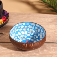 Чаша "Глазурь" 14х14х6 см, кокос