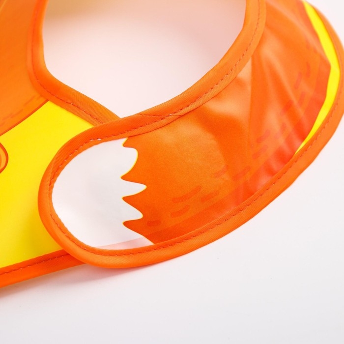 Нагрудник для кормления &laquo;Лисенок&raquo; непромокаемый на липучке, с карманом