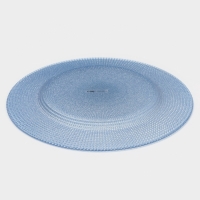 Тарелка подстановочная "Brick" 33 см , цвет голубой