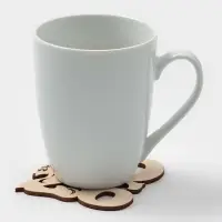 Подставка под горячее Доляна &laquo;Новый год 2026&raquo;, 9&times;8 см, дерево