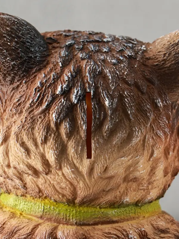 Копилка "Енот с метлой" 38х26х24, серый