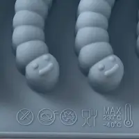 Форма для мармелада "Червячки" 20x10x1,5 см