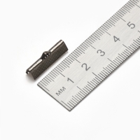 Зажим для ленты (набор 10 шт.) 22 мм СМ-343, цвет серый