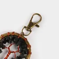 Брелок ловец снов "Великое древо" 19 см, цв. чёрный