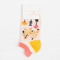 Носки женские MINAKU &laquo;Абстракция&raquo;, цвет розовый, размер 36-41 (23-27 см)