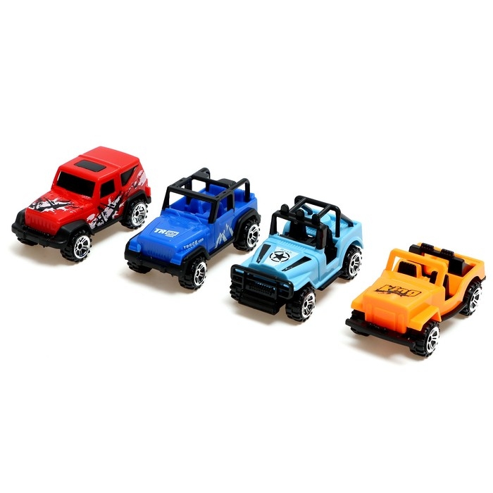 Набор машин &laquo;Джип&raquo;, 4 шт.