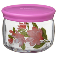 Банка для сыпучих продуктов &laquo;Магнолия&raquo;, 420 мл, цвет МИКС