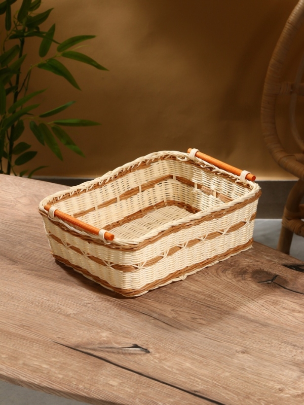 Корзина плетеная 30x22x11 см, ротанг