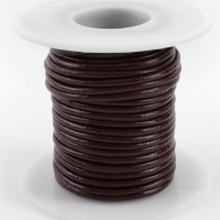 Нить для плетения 10&plusmn;0,5м d2мм натуральная кожа №49 коричневый