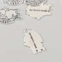 Металлический элемент, декоративная подвеска &laquo;Арт Узор. Единорожка: Нафеячу!&raquo;, 1.7&times;2.4 см