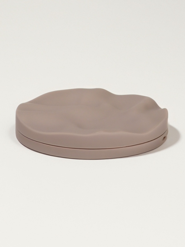 Зеркало складное &laquo;Волны&raquo;, d = 7,5 см, цвет матовый бежевый