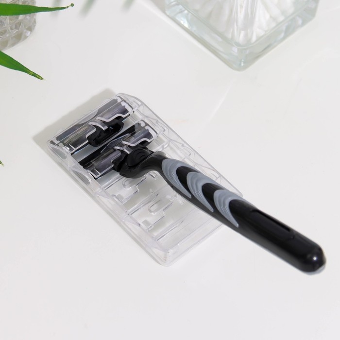 Станок бритвенный + 2 сменных кассеты лезвий, подходит для gillette mach 3 Станок бритвенный + 2 сменных кассеты лезвий, подходит для gillette mach 3