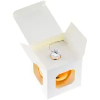 Елочный шар Finery Gloss, 8 см, глянцевый оранжевый