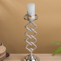 Подсвечник "Чейн" 15,5х15,5х41 см, алюминий