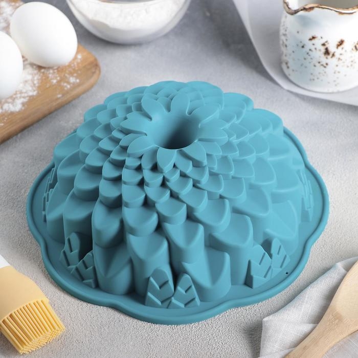 Форма для выпечки Доляна &laquo;Хризантема&raquo;, силикон, 22&times;7,5 см, цвет МИКС