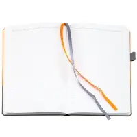 Ежедневник Horizon, недатированный, серый с оранжевым