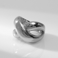 Кольцо металл &laquo;Тренд&raquo; бесконечность, объём, цвет серебро, размер 16