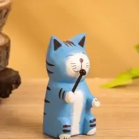 Сувенир &laquo;Кот с микрофоном&raquo;, 3&times;4&times;8 см, дерево, МИКС