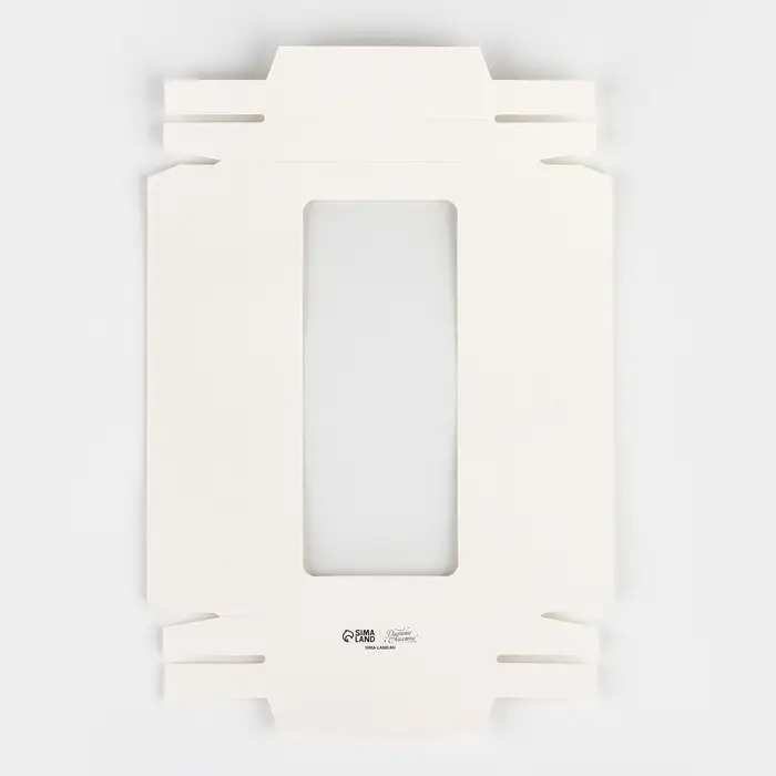 Коробка для шоколада &laquo;Белая&raquo;, с окном, 16.4 х 8.4 х 1.7 см