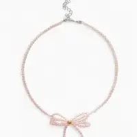 Чокер &laquo;Цветок&raquo; хрусталик, цвет розовый в золоте, 37 см + 5 см доп, цепочка