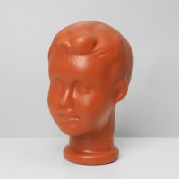 Голова детская &laquo;Мальчик&raquo;, цвет оранжевый