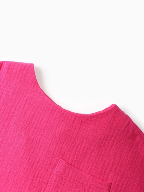 Топ из муслина для девочки KAFTAN рост 104, розовый