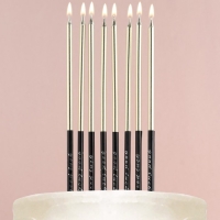 Свечи для торта &laquo;В твой особенный день&raquo;, шампань, 8 шт, 14,9 х 0,5 см