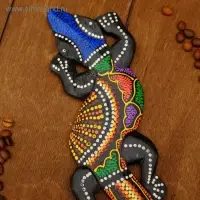 Панно декоративное &laquo;Ящерица геккон&raquo;, 24&times;7.5&times;1 см, МИКС